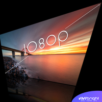 Projecteur LED VIVIBRIGHT G2000, projecteur 4K avec système de projecteur intelligent Android 14 et design mini portable
