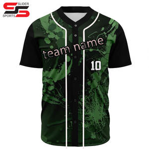 Vente en gros Design personnalisé Polyester Baseball Softball Jersey Hommes Femmes Chemise vierge Respirant Plus Size Offre Spéciale Baseball Wear - Product Image 6