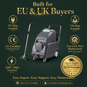 Máquina Extractora para Limpieza de Alfombras, 2 Motores, 40KPA, Aspiradora con Pulverizador para Hoteles y Oficinas, Equipo de Limpieza Profunda 300 ㎡ Capacidad /h - Product Image 4