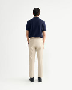 Chemise à manches courtes pour homme, en tricot de qualité supérieure, imprimé, boutonnée sur le devant, logo sur le devant, respirante, en coton et polyester, ajustée, style décontracté et professionnel - Product Image 4