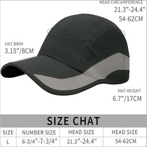 Chạy Hat UPF 50 + Mặt Trời Bảo Vệ Trọng Lượng Nhẹ Mũ Thể Thao Cho Nam Giới Và Phụ Nữ Nhanh Chóng Khô Mũ Bóng Chày Màu Đen - Product Image 6
