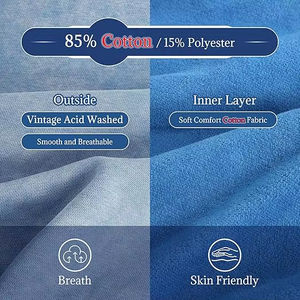 Sudaderas con Capucha de Invierno Fabricadas en Pakistán 2026, Lavado Ácido, Bordado 3D, Logotipo Personalizado, 100% Algodón, Corte Holgado, Ropa Casual para Hombre - Product Image 5