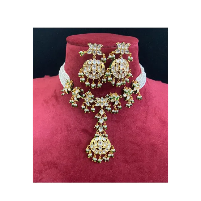 Vente en gros Glamour Indian Wear Womens Bridal Kundan Jewellery Set de l'exportateur indien