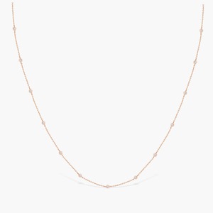 Collier Timeless Diamond By The Yard 0,44 ct Diamant Naturel Couleur G-H Pureté VS Or Massif 14K Classique Pour Femme - Product Image 3