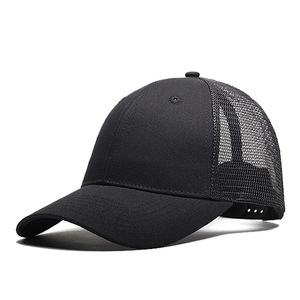 Gorra Tucker Unisex de 6 paneles con logotipo de impresión personalizado Gorras y sombreros de camionero de lana mixta gris jaspeado malla - Product Image 2