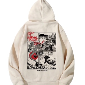 Jersey de invierno con logotipo personalizado para hombre, Sudadera con capucha de lana, nuevo diseño, serigrafía, hombros caídos, de gran tamaño con cuello con capucha - Product Image 1