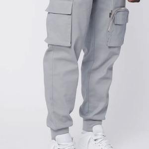 Pantalon cargo en denim délavé ample de style Y2K Hip Hop haut de gamme pour hommes avec poches - Product Image 1