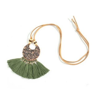 Boho Design fait à la main collier ras du cou indien à la mode pour les femmes bijoux Long gland collier à vendre - Product Image 5