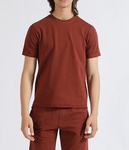 Ensemble de survêtement pour homme en coton 100% respirant de style streetwear, tendance et lourd pour l'été, 2 pièces, t-shirt contrasté, jogging - Product Image 1