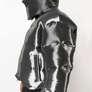 2026 nueva chaqueta de burbujas acolchada de invierno personalizada para hombres al por mayor impermeable acolchada al aire libre con capucha acolchada con cuello levantado - Product Image 3