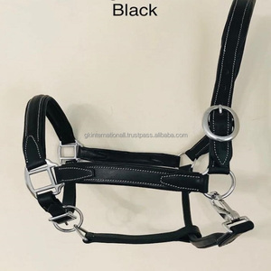 Dos de cheval en cuir de selle épais noir ou marron extra confortable entièrement réglable avec rembourrage doux et coutures contrastées - Product Image 2