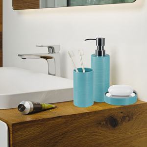 Porta scopino WC Spirella 'Tube Ribbed' in gres colore marrone 10,5 x 42 cm - Product Image 5