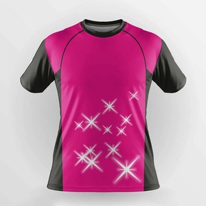 Mélange de coton et de polyester T-shirt pour hommes et femmes Formation Badminton Uniformes Garçons T-shirt surdimensionné à col rond Stock de course - Product Image 6