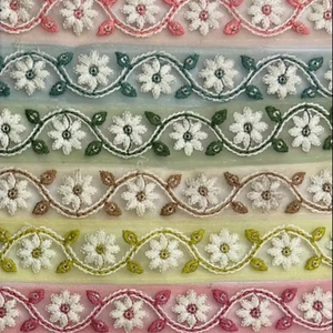 9 Mtr. Renda bordir dibuat dengan kupu-kupu dan CC ddompet mewah 10 + varian yang dapat disesuaikan diproduksi langsung - Product Image 3