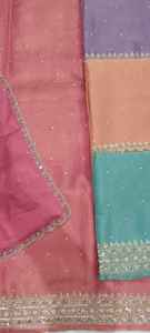 Costumes brodés à la main non cousus de créateur moderne pour femmes Fêtes de style traditionnel indien tendance - Product Image 3