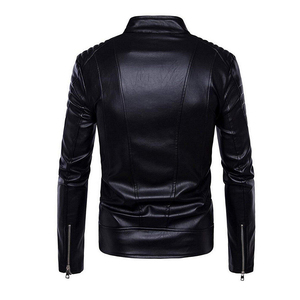 Novedad de 2025, chaqueta de cuero genuino con estilo para hombre de alta calidad, diseño único con tela ligera de lana hecha en fábrica para el invierno - Product Image 6