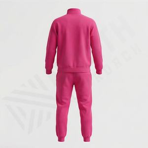 Survêtement pour homme en coton 100% poids lourd, logo personnalisé, sweat à capuche à manches longues, demi-zip, sweat décontracté, taille plus - Product Image 2