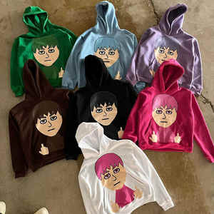 OEM DTG Print 500GSM Pull à capuche lourd sans ficelle 100% coton polaire Sweat à capuche surdimensionné pour hommes - Product Image 1