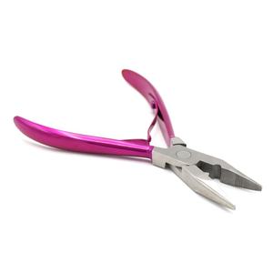 Kit d'outils professionnels en acier inoxydable pour extensions de cheveux, pinces pour perles (4 pièces), micro-anneaux (couleur personnalisée), usage commercial - Product Image 3