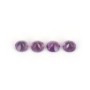 Piedra Preciosa Suelta de Amatista Brasileña Natural, 8mm, Corte Brillante Redondo Facetado, Color Púrpura, para Fabricación de Joyas, Venta al Por Mayor - Product Image 2