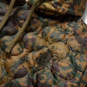 Chaqueta Cortavientos con Capucha de Nailon Caqui Personalizada, Ligera, Ecológica, para Invierno, para Actividades al Aire Libre - Product Image 3