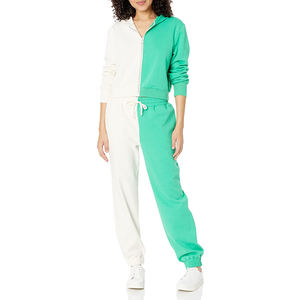 เดรสมีฮู้ดแบบรูดซิปทรงสลิมฟิตมีฮู้ดสำหรับผู้หญิงชุดออกกำลังกายแบบรูดซิปทรงหลวม - Product Image 4