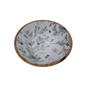 Fancy Design Wooden Sering Bowl With Meena Work Round Shape Kitchenware Food Serverware Bowl Hot Selling <b>Dinnerware</b> Use - Product Image 6