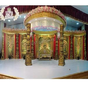 Mandap Tradicional para Bodas del Sur de la India, Diseño Manavarai, Tema Tradicional, FRP, Kalyan, Mandap para Bodas Hindúes, Último Modelo, Inglaterra - Product Image 1