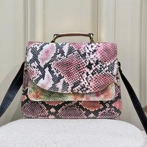 2024 nouvelle mode luxe sacs à main en cuir recyclé femmes sacs à main de créateur célèbre marque Offre Spéciale dames serpent imprimé sacs à bandoulière - Product Image 3
