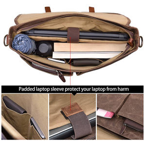 New Arrival Custom Color Laptop Leather Bags Manufacturing in Pakistan Custom Made Laptop Leather Bags With Private Label - Product Image 6