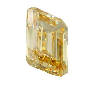 Diamant émeraude créé par laboratoire jaune fantaisie de 10,29ct - Product Image 4