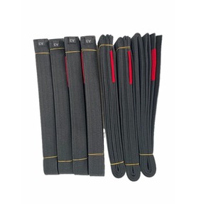 Ceinture d'arts martiaux de Jiu-Jitsu unisexe légère et respirante en Spandex/Coton, personnalisable avec logo brodé, vente en gros directe usine - Product Image 1