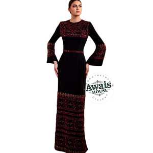 Túnicas Árabes de Dubái, Jalabiya de Poliéster con Mangas Largas, Caftán Farasah, Abaya Musulmana para Bodas, Oración, Fiestas Nocturnas, Ligera - Product Image 1