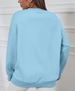 OEM Logo personnalisé poids lourd surdimensionné unisexe coton imprimé sweats manches chauve-souris couleur personnalisée écologique hiver femmes - Product Image 3