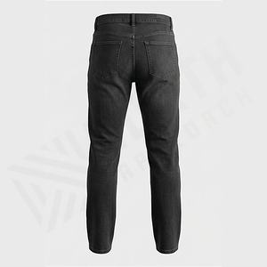 Pantalones Vaqueros de Mezclilla para Hombre, Marca Shell, Bolsillos Exteriores, Impresión Personalizada, Color Personalizado, Corte Recto, Elásticos, para Invierno y Otoño - Product Image 2