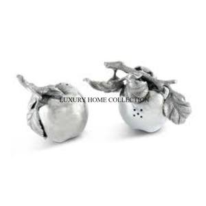 Juego de Salero y pimentero de aluminio de lujo con un diseño sofisticado con acabado cromado pulido para experiencias gastronómicas refinadas - Product Image 1