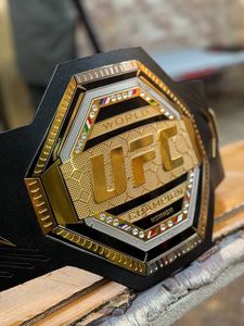 เข็มขัดมวยปล้ำสั่งทำเข็มขัดโลหะสังกะสีระดับแชมเปี้ยนชิพทองเหลืองเข็มขัดชื่อ UFC - Product Image 2