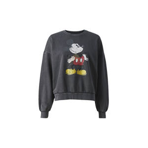 Sudadera de Cuello Redondo con Lavado Ácido, Estilo Vintage Desgastado, 100% Algodón, Felpa, Informal, Invierno, con Estampado Frontal - Product Image 4