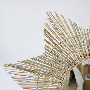 Top Nouveau Design Jute Seagrass Mur Salon Miroir Petit Miroir Rond Durable Tissé À La Main Meubles De Chambre À Coucher - Product Image 5