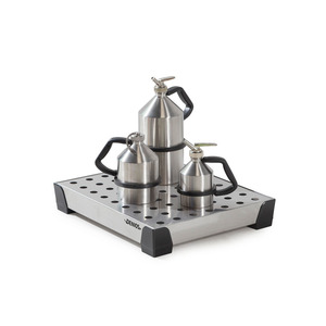 Piccola vasca di rilegatura in acciaio inox, capacità di 15 litri, 500 x 600 x 95 mm, con piastra forata - Product Image 4