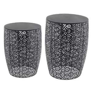 Table d'appoint en métal, aluminium plaqué argent, design en forme de bois de cerf, caractéristique durable, forme ronde - Product Image 6