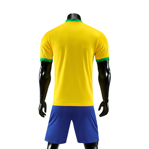 Hot Selling Classic Customize Football Jersey Kits for Boys High Quality Stripe Soccer Uniform - Product Image 3