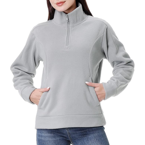 Pull à col roulé à fermeture éclair sur le côté pour femme, décontracté, manches longues, col montant, demi-zip, sweat-shirt tendance 2024, hauts - Product Image 3
