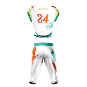 Conjuntos de uniformes de fútbol americano para adultos, venta al por mayor, camisetas y pantalones de práctica de impresión Digital, logotipo de colores personalizado de poliéster 100% - Product Image 6