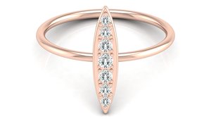 Wholesale 14K Solid Gold <b>Vintage</b> Fashion Band High Quality Factory Direct Jewellery Lab Grown Faceted Diamond Ring For Luxury - Product Image 2