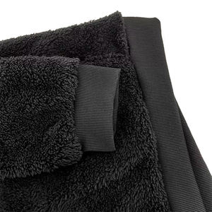 Sweat-shirt à capuche en laine et fourrure pour homme adulte, couleur noire, pull à épaules tombantes, chaud, coupe-vent, respirant, service OEM - Product Image 4