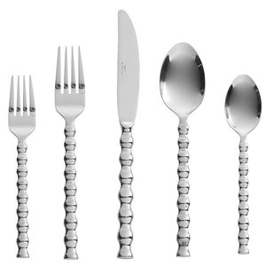 Couverts de mariage 5 pièces de haute qualité personnalisés, couverts en acier inoxydable, cuillères à thé/café, vernis miroir pour hôtels et cuisines - Product Image 3
