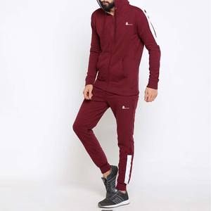 Ensemble de survêtement à capuche zippé à blocs de couleurs pour hommes personnalisés hiver Streetwear sweat-suit respirant fermeture à cordon 2 en 1 imprimé - Product Image 4