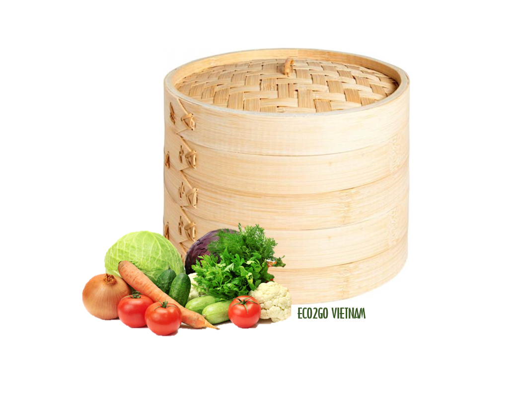 Экологически чистый бамбуковый пароварка, бамбуковая корзина, пароварка, Бамбуковая Пароварка, 6 дюймов, сделано во Вьетнаме
