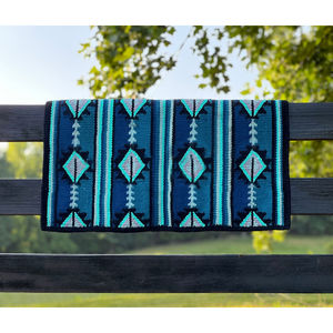 Couverture de selle Western Show Horse Design néo-zélandais Couverture de selle en laine faite à la main Top Tapis de selle en laine Taille - Product Image 3
